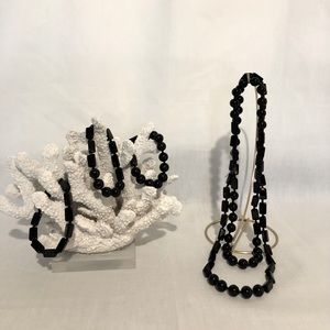 Chico’s Black Beads and Bracelets